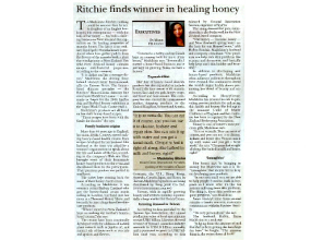Ritchie finds winner in healing honey